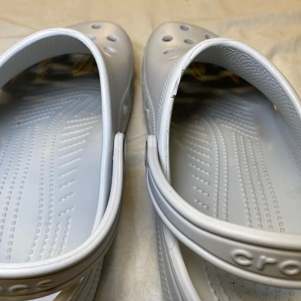 Crocs Classic Clog Light Gray Men's 12 Women's 14 Comfort Casual Shoes